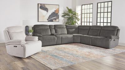 ALPINE 6PC MODULAR POWER SECTIONAL - AIRY MIDNIGHT