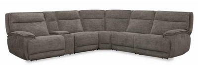6PC ZERO GRAVITY POWER RECLINING SECTIONAL - SAHARA STONE