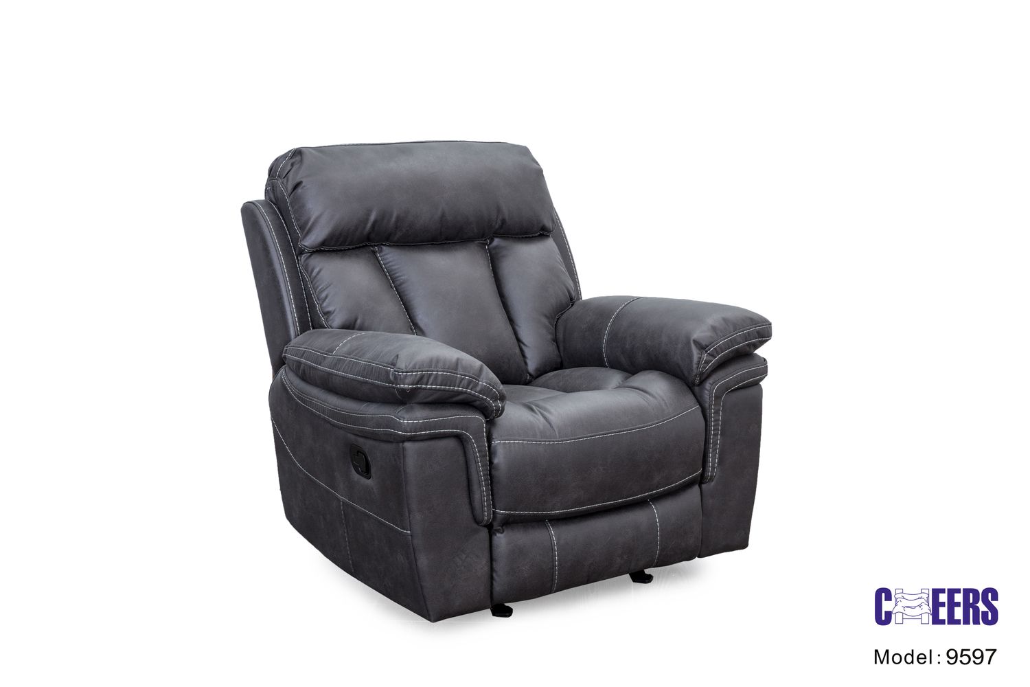 MANUAL GLIDER RECLINER - CAYMAN GUNMETAL