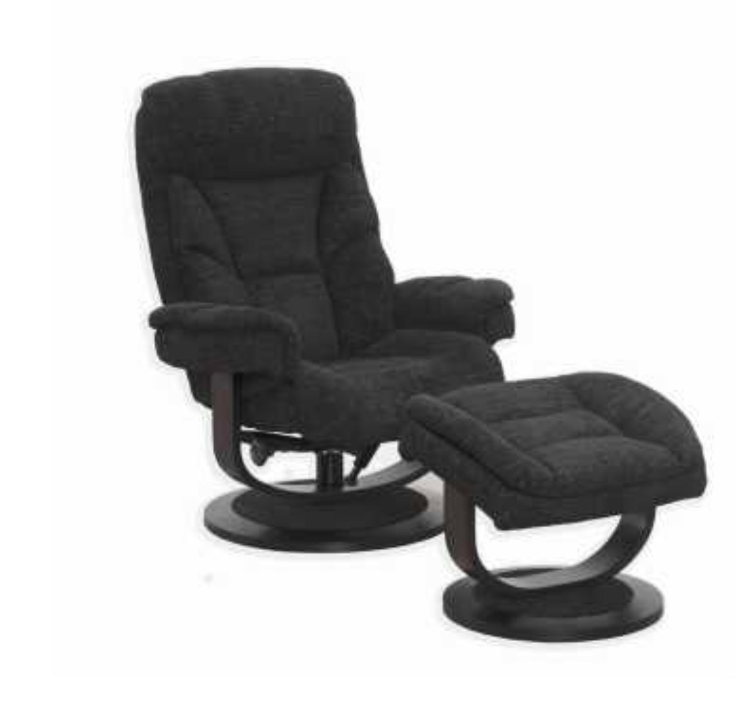 EURO RECLINER WITH OTTOMAN - SAHARA EBONY