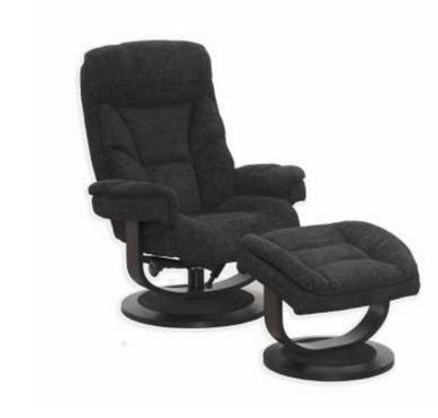 EURO RECLINER WITH OTTOMAN - SAHARA EBONY