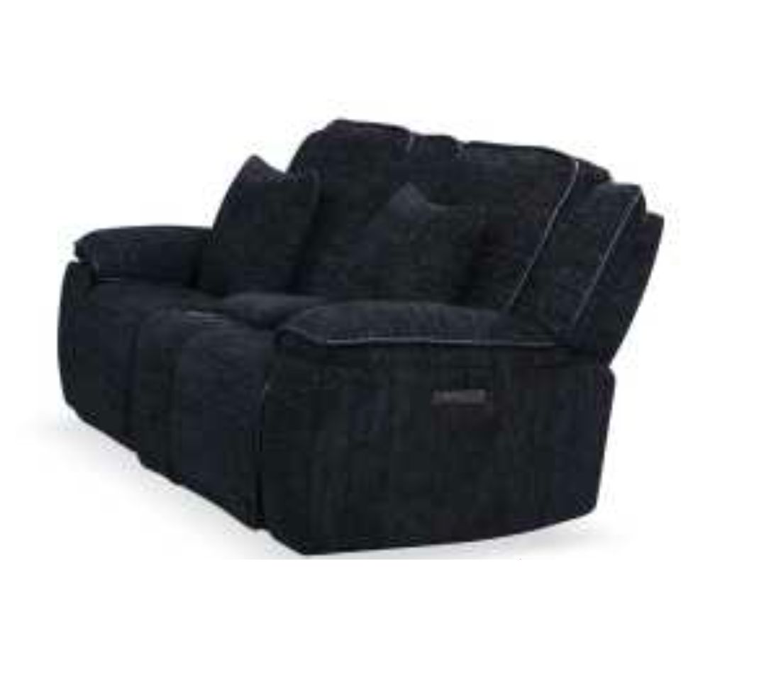 POWER RECLINING CONSOLE LOVESEAT W/ HEADREST - SAHARA EBONY