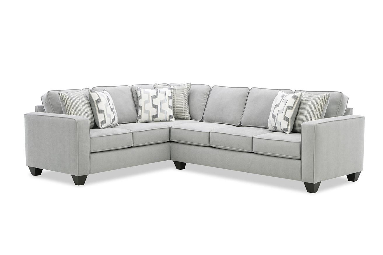 MOSBY PEWTER 2PC SECTIONAL
