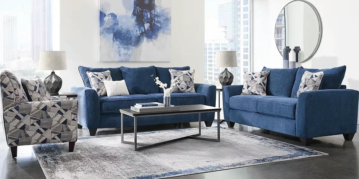 CLEARVIEW DENIM SOFA