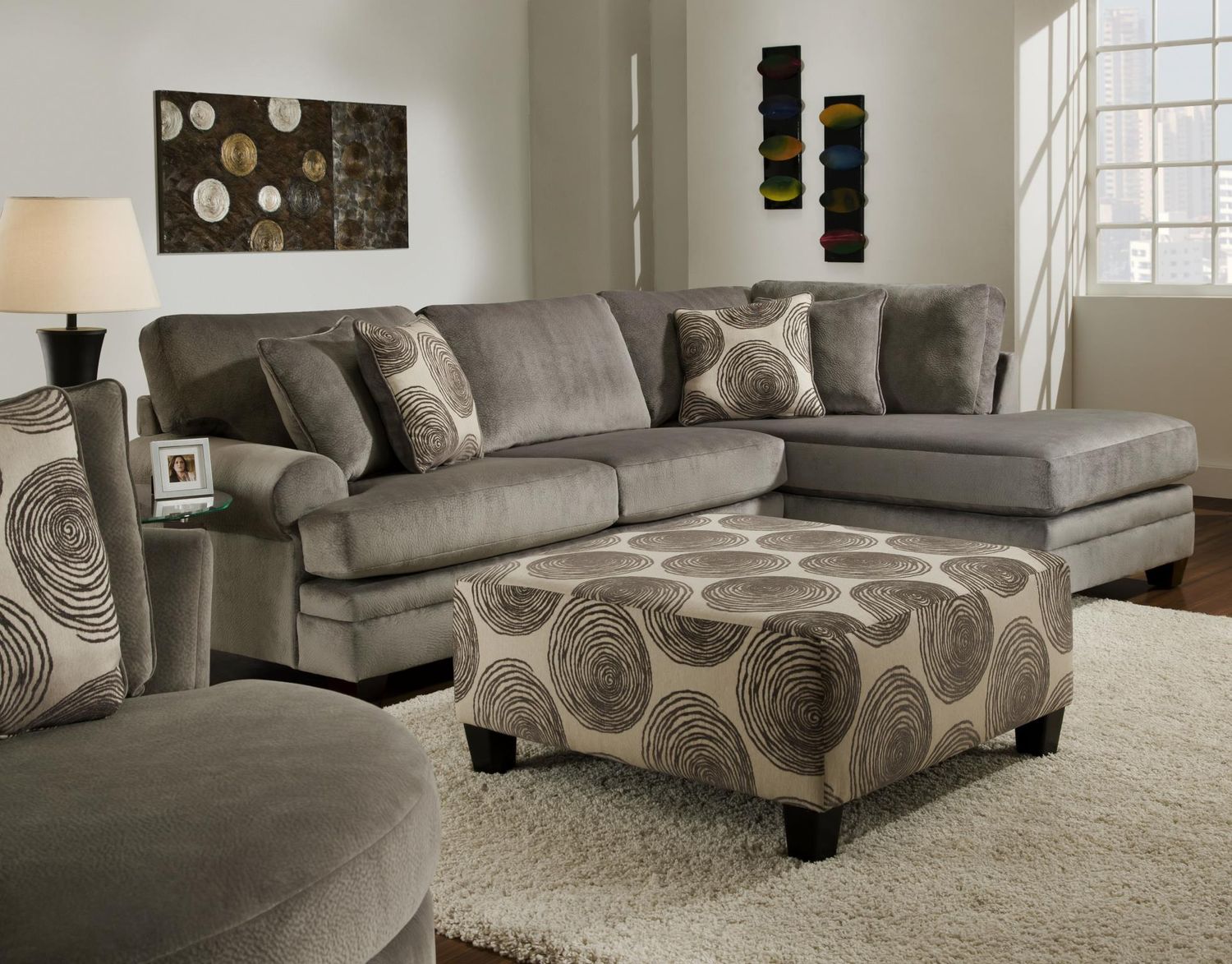 GROOVY SMOKE 2PC SECTIONAL