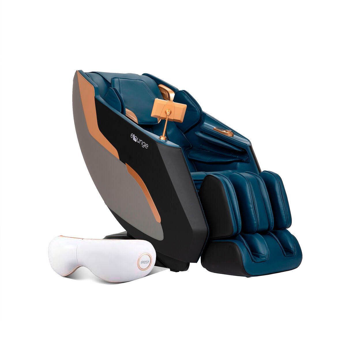 Enrich Massage Chair w/ Essense Eye Massager - Navy