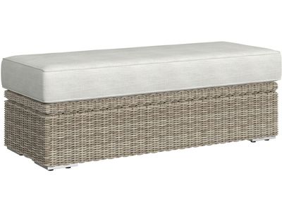 Carmona Ottoman - Natural and Olefin Beige Carmona Ottoman - Natural and Olefin Beige