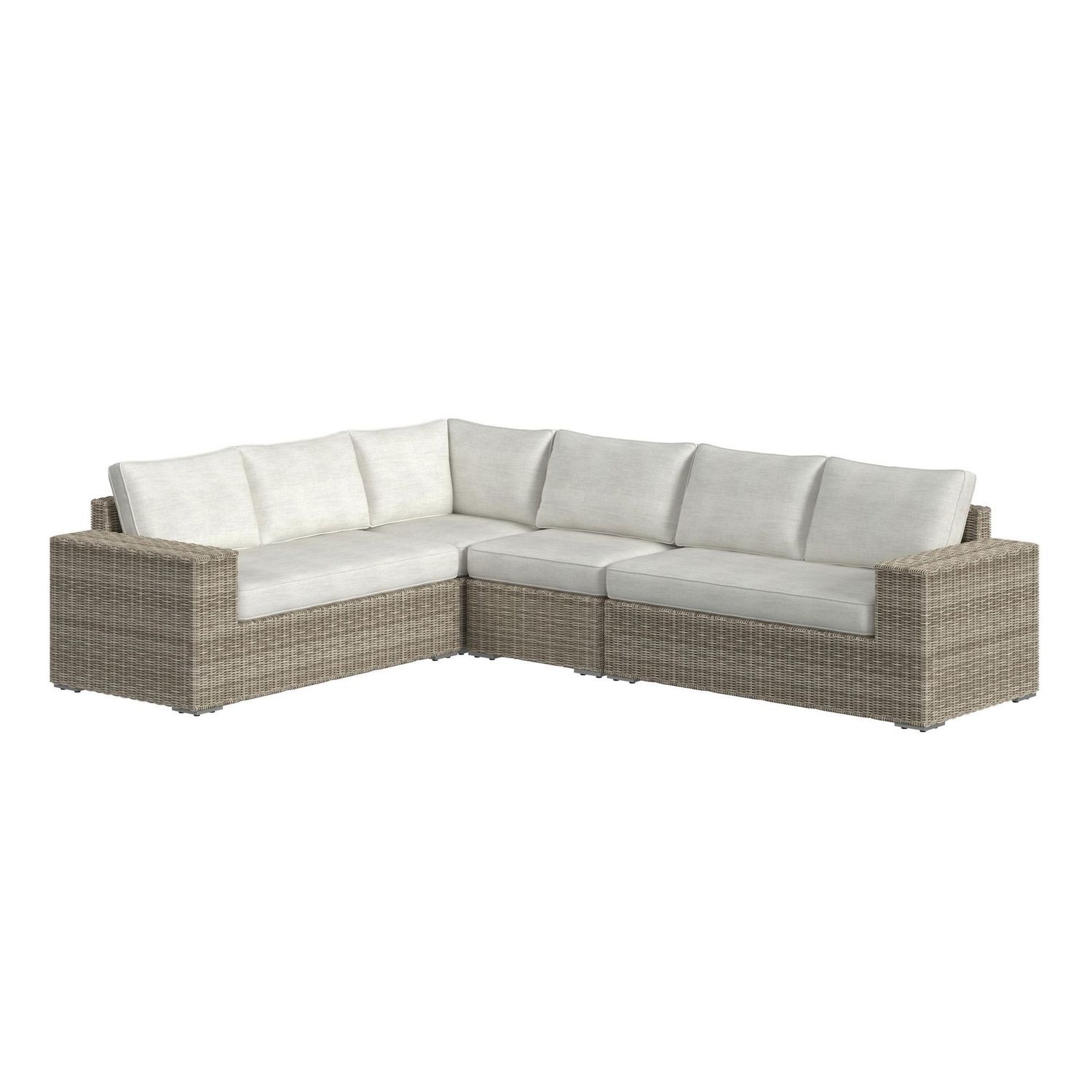 Carmona 4PC SECTIONAL - Natural and Olefin Beige