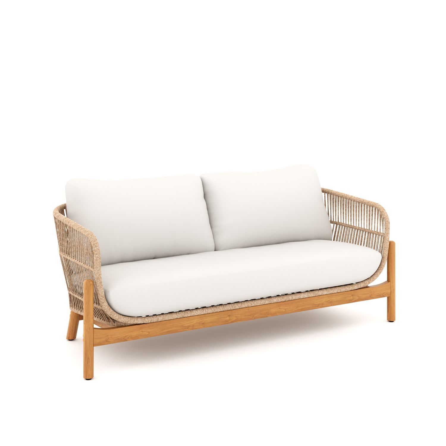 SOLSTICE ROPE LOVESEAT - LINEN BEIGE