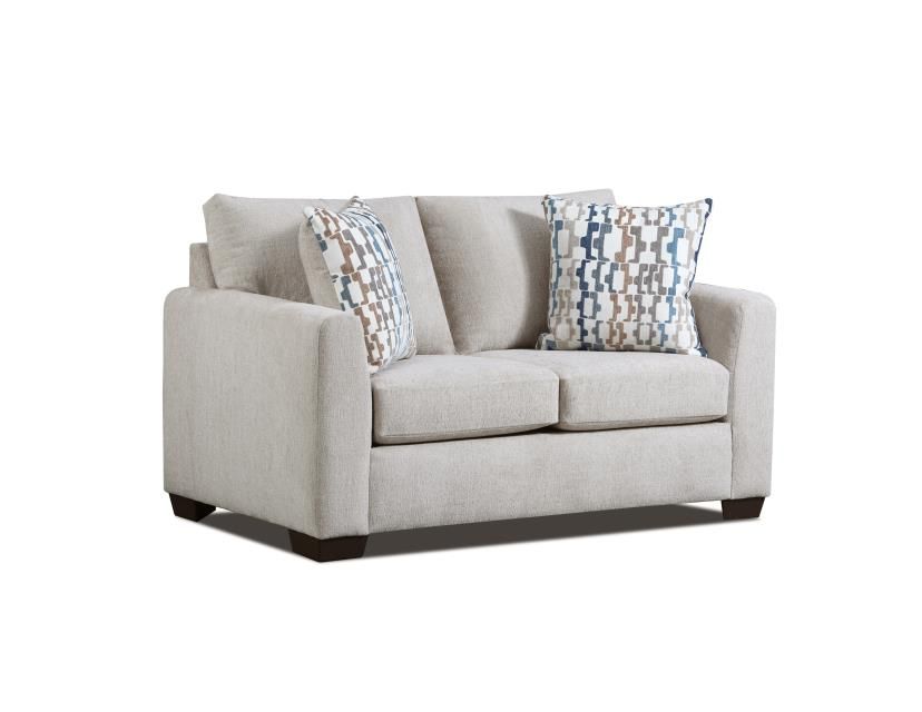 FRANZ PARCHMENT LOVESEAT