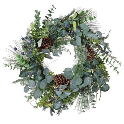 Pinecone &amp; Eucalyptus Wreath