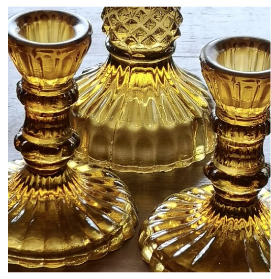 Glass Candlesticks 8x10 cm
