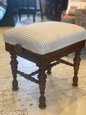 Piano Footstool W/ Andrew Martin Fabric