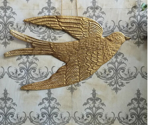 Large Hanging Dove/Antique Brass