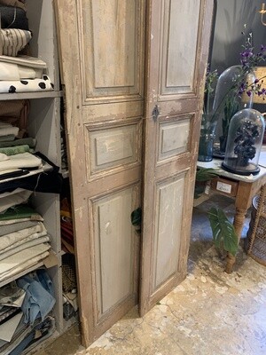 Original French Vintage Pair of Doors