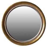Round Gold Wall Mirror