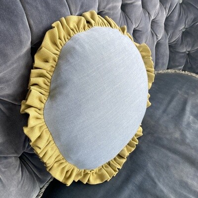 Single Ruffle Cushion / Periwinkle