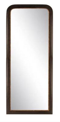 Black  Mirror with gold rim 64x163cm