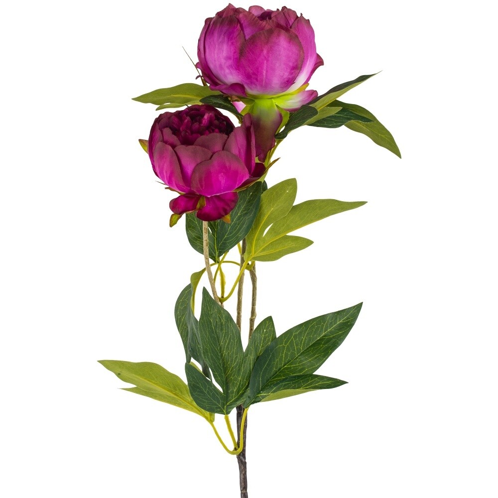 G I Dark Pink Peony Spray