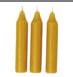 Danish Short Candle/ Honey