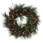 Pinecone Horn Wreath