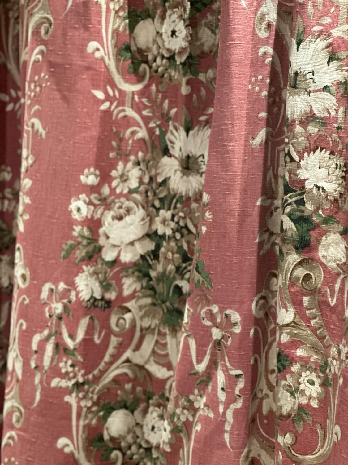 Vintage Sanderson Pair of Curtains