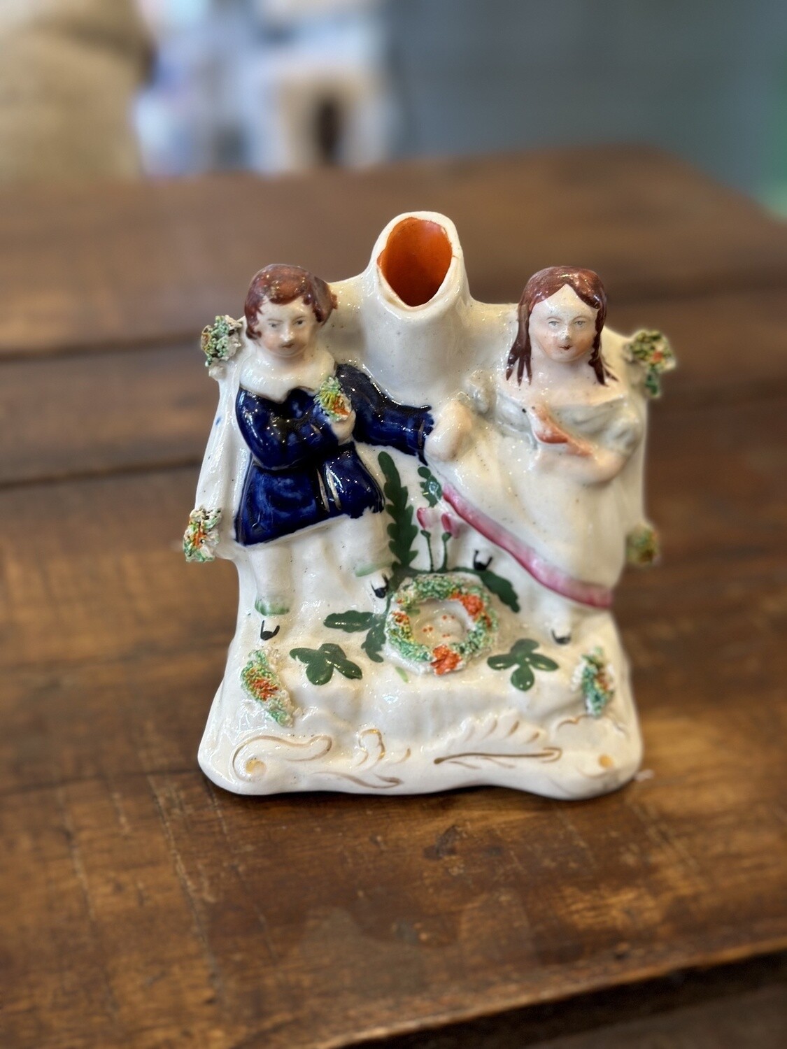 Georgian  figure stem vase