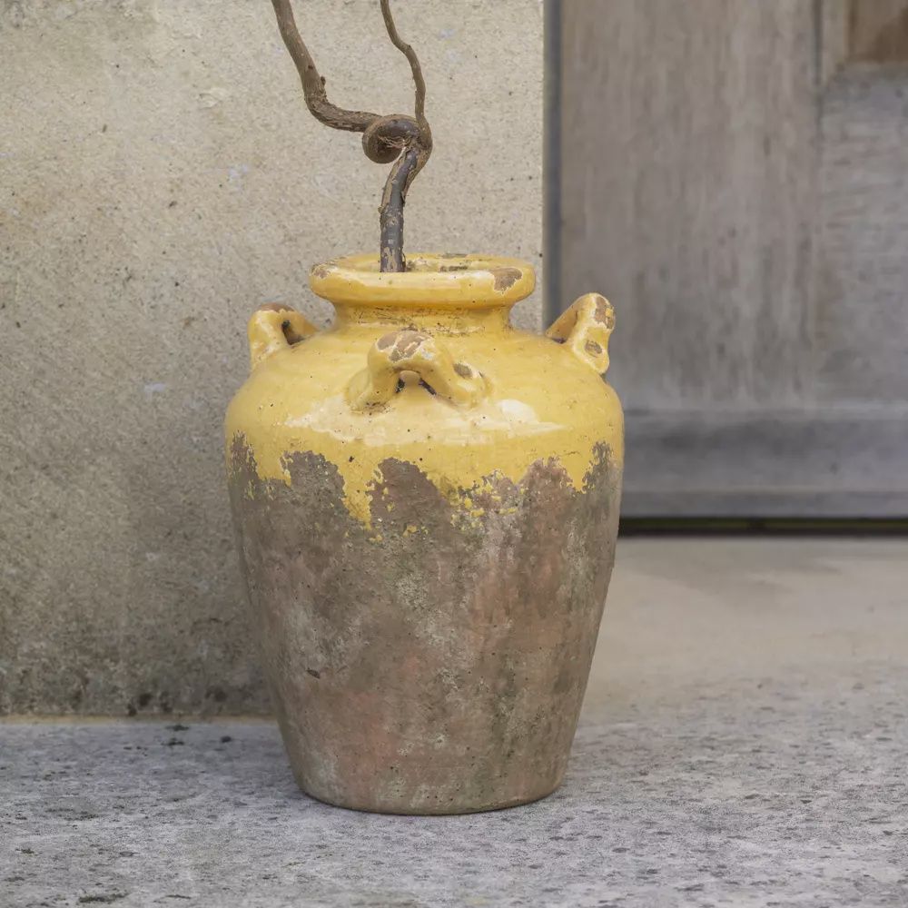 Terracotta Urn/Yellow