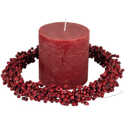 G I Red Berry Wooden Wreath/Small