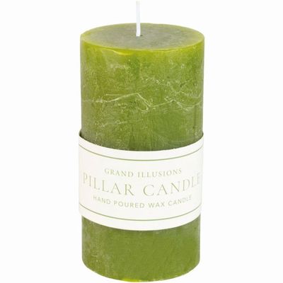 G I Rustic Pillar Candle/70x130 Fern
