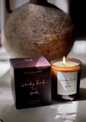 P &amp; A Smoky Birch &amp; Oak Candle