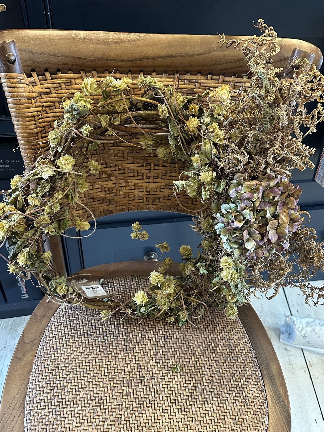 Dried Foilage Hop Wreath