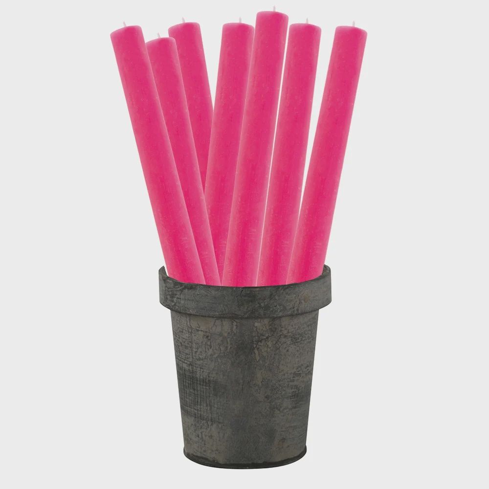 G I Dinner Candle/Fuchsia