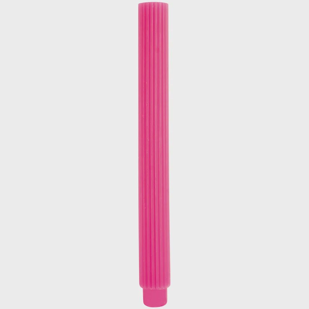 G I Scalloped Dinner Candle/ Fuchsia