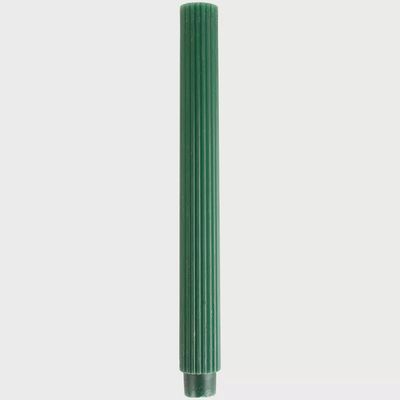 G I Scalloped Dinner Candle/Emerald