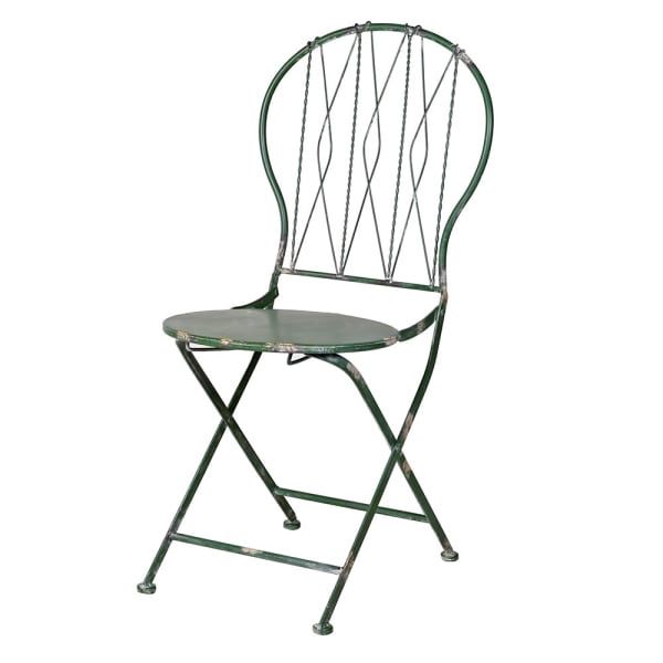 Dk Green Folding Metal Chair