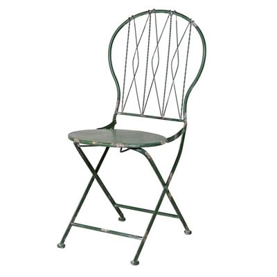 Dk Green Folding Metal Chair