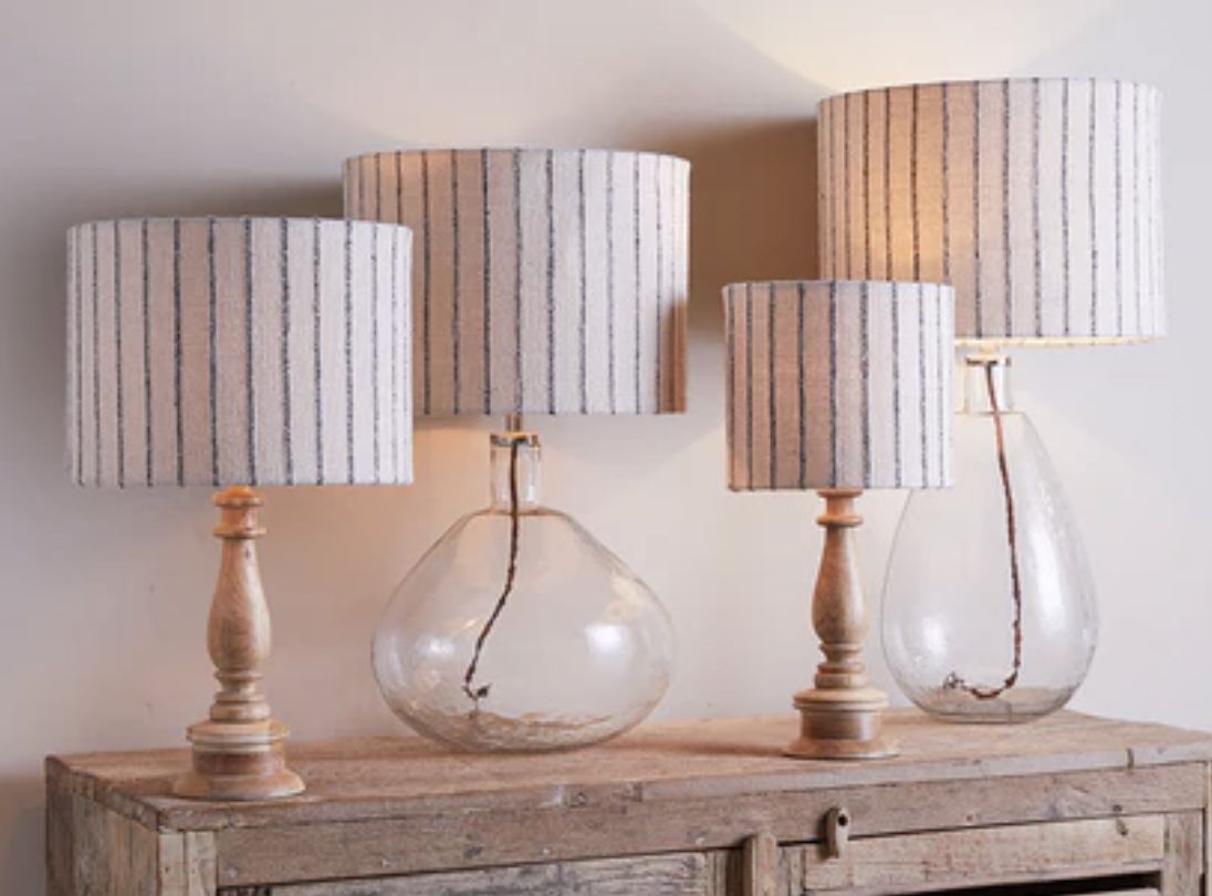 Sanja Cotton Stripe Lampshade/Medium