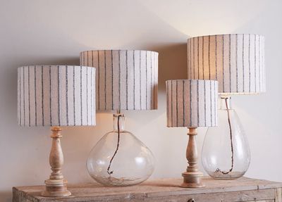 Sanja Cotton Stripe Lampshade/ Ex Large