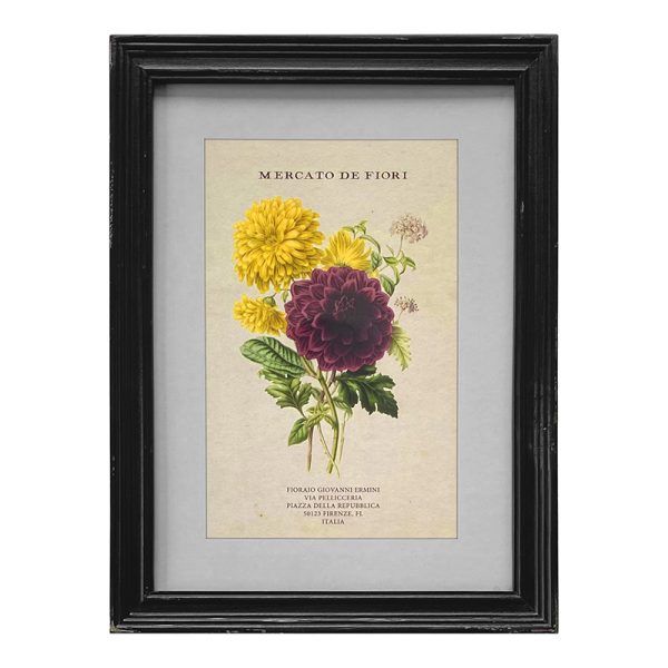 C V Framed Print Flower Market/30x40cm