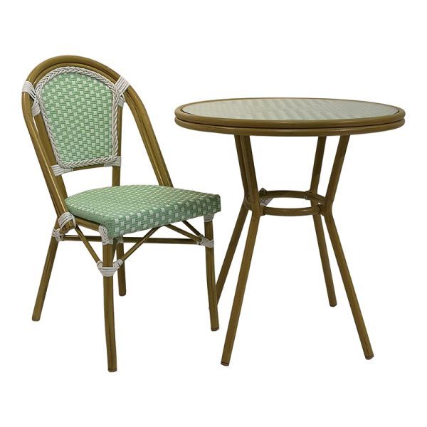 C V Cafe Jardin Set Table/Two Chairs
