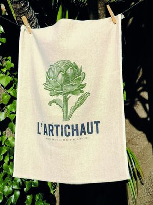 C V Tea Towel/ L&#39;artichaut