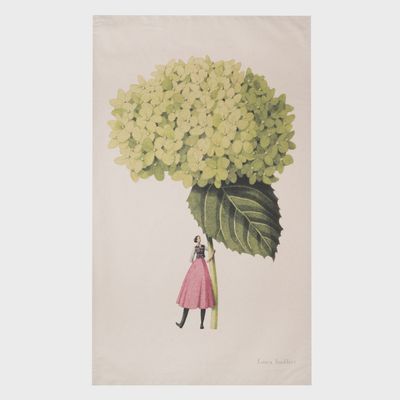 L S Hydrangeas Tea Towel/ Annabelle