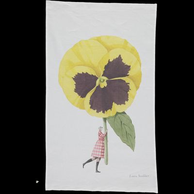 L S In Bloom Tea Towel/Pansy