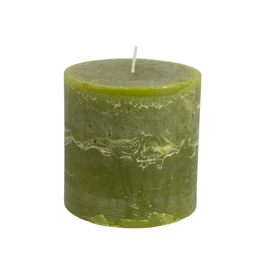 G I Rustic Pillar Candle/100x100 Fern