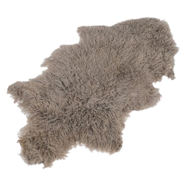 Taupe Mongolia Sheepskin Rug
