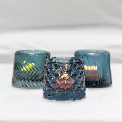 G I Tea Light Holder /Blue