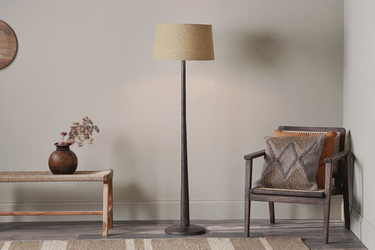 Mango Wood FloorLamp