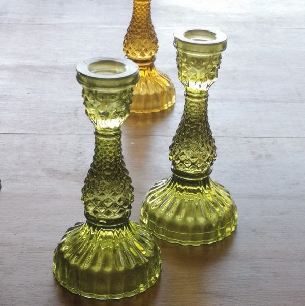 Tilda Candlestick/ Moss