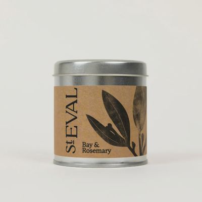 St Eval Bay &amp; Rosemary Tin Candle